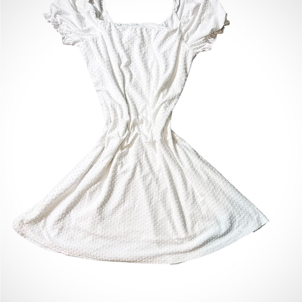 White Textured Dress